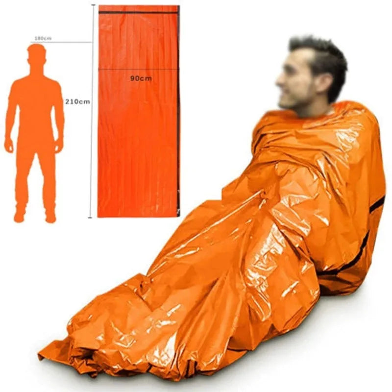 Emergency Mylar Survival Sleeping Bag — Waterproof Thermal Sack for Disaster Rescue, Hypothermia Prevention & Outdoor Survival 2