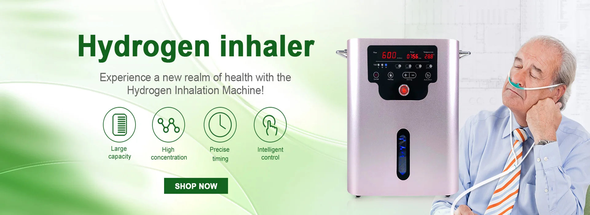 Suyzeko 300ML 450ML Hydrogen Generator Hydrogen Inhalation Machine 99.99% Hydrogen Water Generator Ionizer Home Care 2024 Gifts