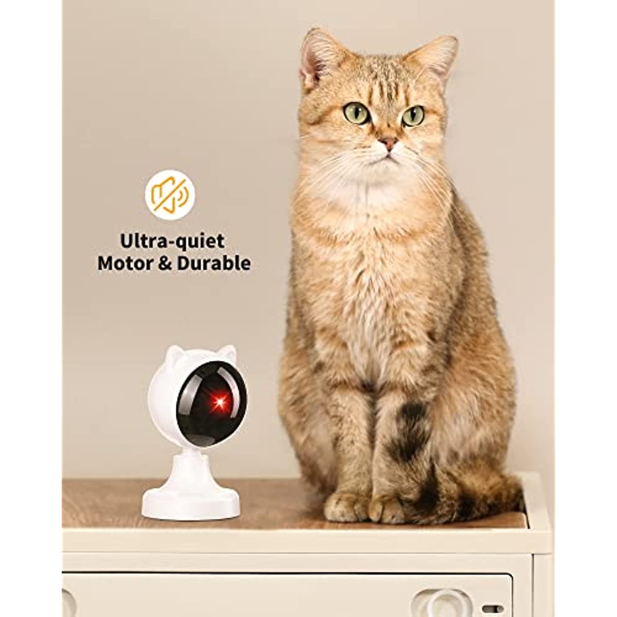 ATUBAN Automatic Laser Cat Toys,USB Rechargeable,Interactive Cat Toy for Indoor Cats Kitty Kittens Dog,Multifunctional Cat Toy