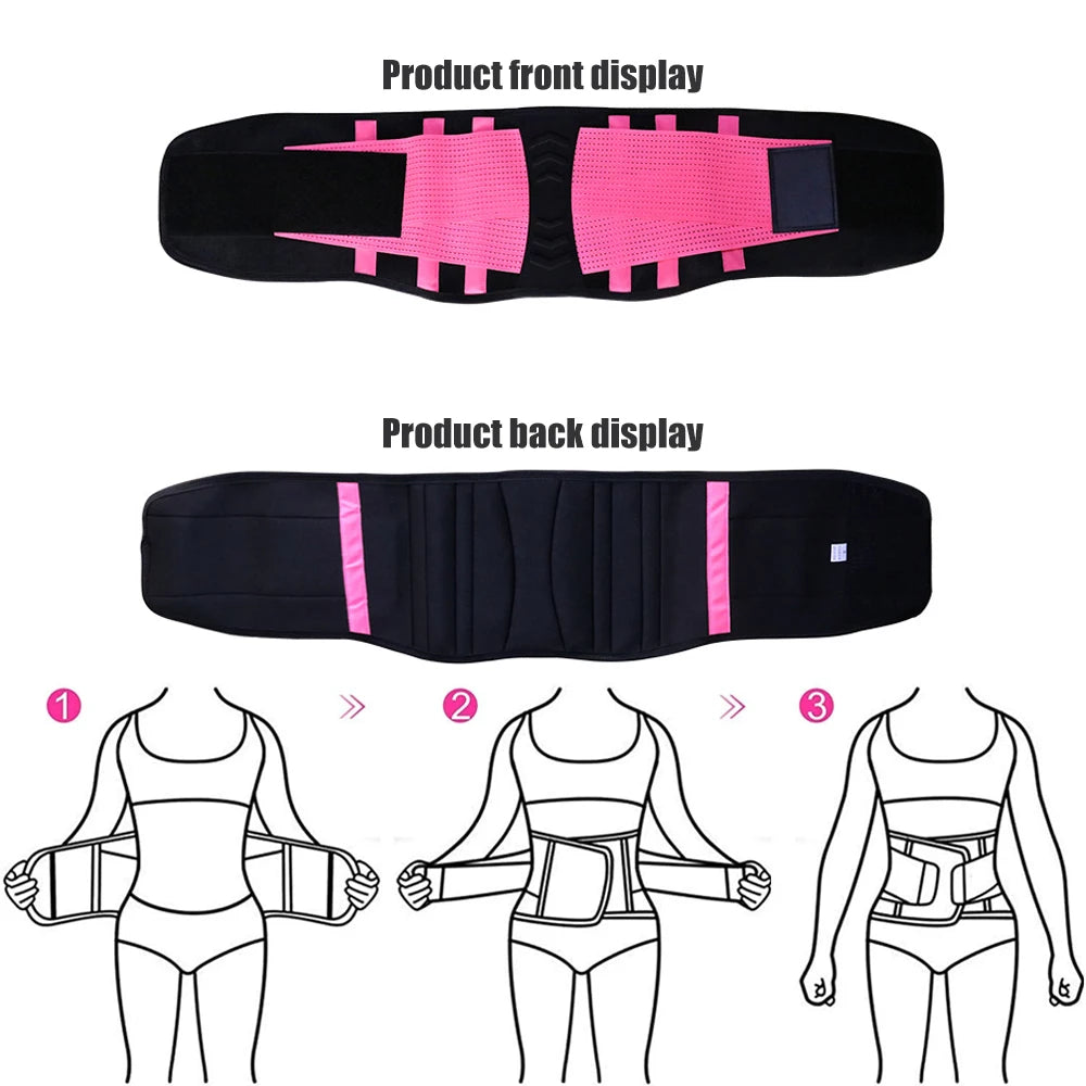 1 Piece Sports Waist Brace for Lower Back Pain, Back Support Belt Breathable Lower Back Pain Relief for Herniated Disc, Sciatica