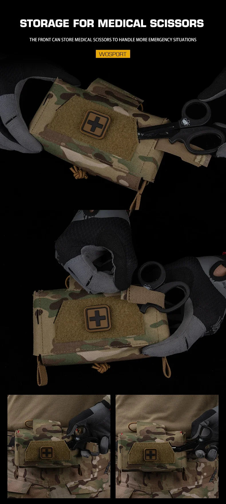 IFAK Tactical Trauma Kit — Compact MOLLE Medical First Aid Pouch for Emergency Response, Survival & Disaster Preparedness