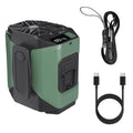 PowerBreeze Pro — 3-in-1 Waist Fan, Power Bank & Flashlight