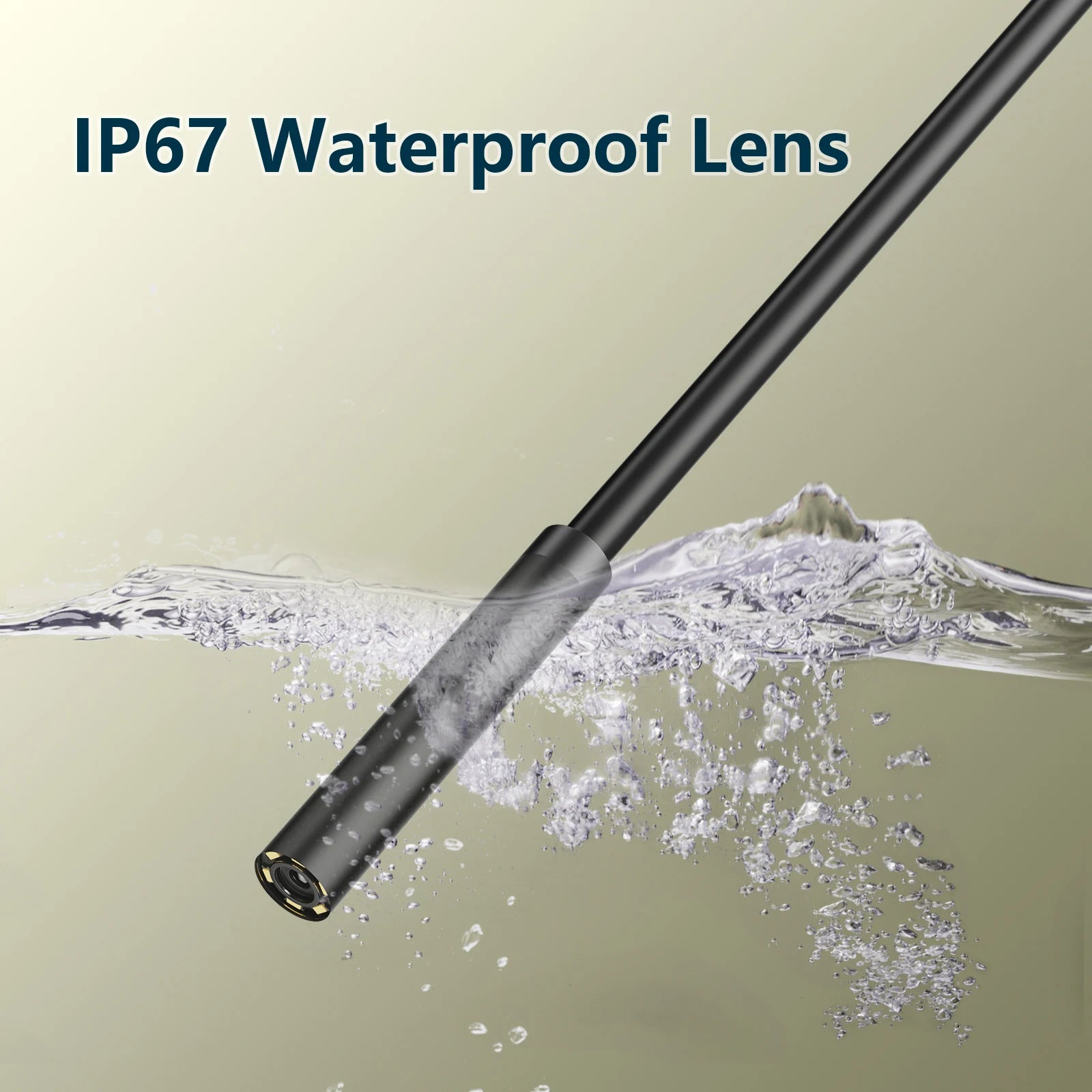 7mm USB-C Endoscope Camera — IP67 Waterproof, 6 LED, Flexible Inspection Camera for Android & PC