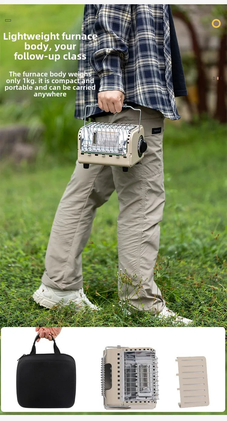 Emergency Cassette Heating Stove — Portable Survival Warmer & Cooker for Power Outages, Camping & Disaster Prep