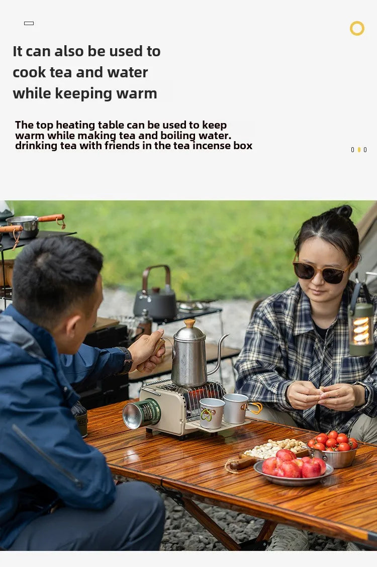 Emergency Cassette Heating Stove — Portable Survival Warmer & Cooker for Power Outages, Camping & Disaster Prep