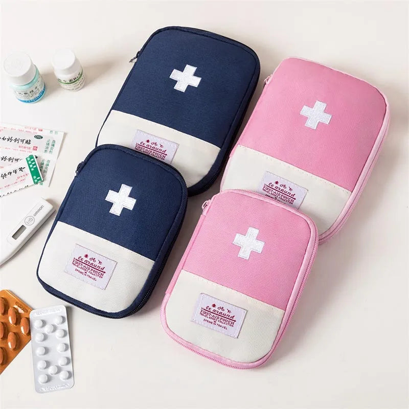 Travel Medicine Bag Pill Storage Pouch Outdoor Essentials Emergency Survival Bag Mini First-aid Kit Portable Home Storage Bag