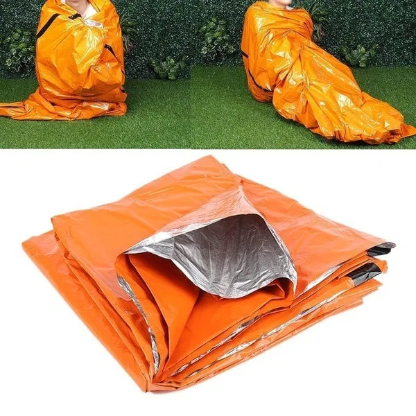 Emergency Mylar Survival Sleeping Bag — Waterproof Thermal Sack for Disaster Rescue, Hypothermia Prevention & Outdoor Survival 2