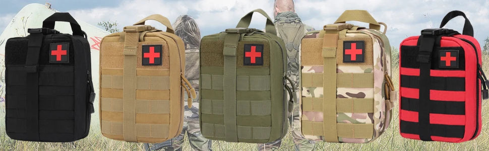 Outdoor First aid kit EDC Molle Medical Kit IFAK Survival Emergency Pack EDC Travel Fishing Camping Hiking Hunting Accessories