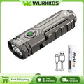 Wurkkos HD02 Flashlight 21700 Rechargeable Battery USB Portable Camping Emergency Car Repair Magnetic Flashlight 3200Lumens