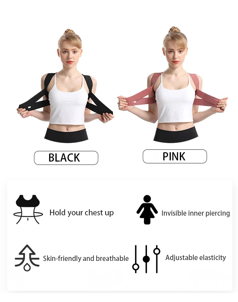 Posture Corrector Brace — Adjustable Back Straightener for Hunchback, Neck, and Waist Correction