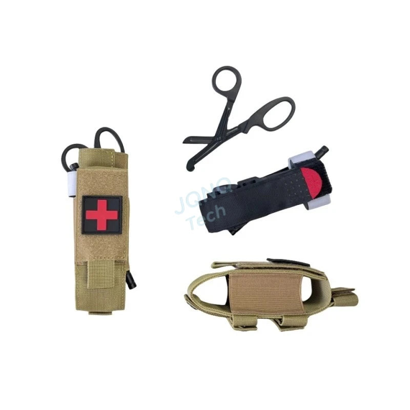Tactical Tourniquet Pouch — MOLLE Nylon EDC First Aid Carrier for CAT, Belt, Vest & Go-Bag