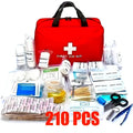 210pcs First Aid Kit Bag All Purpose Emergency Survival Home Car Office Travel Camping Outdoor Boating Essential Medical Bag