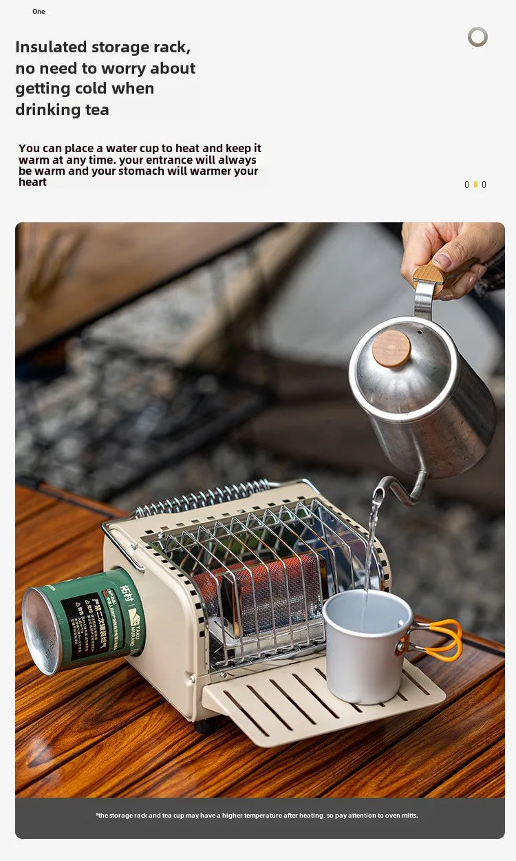 Emergency Cassette Heating Stove — Portable Survival Warmer & Cooker for Power Outages, Camping & Disaster Prep