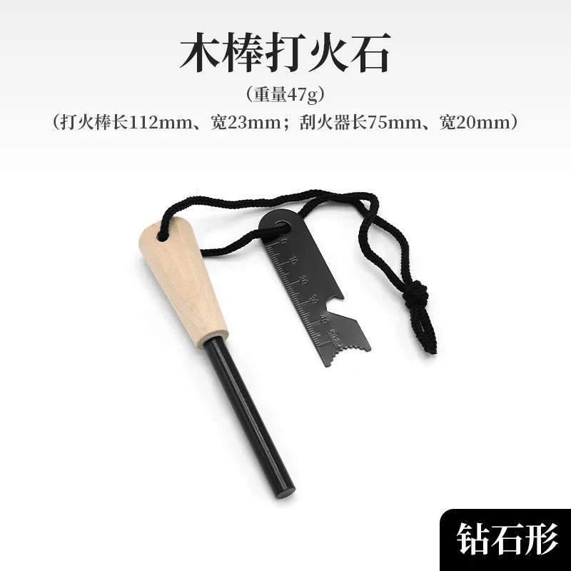 Bear Grylls Survival Fire Starter Magnesium Flint Rod, Portable Emergency Firesteel Kit Lighters Smoking for Camping Hiking Tool