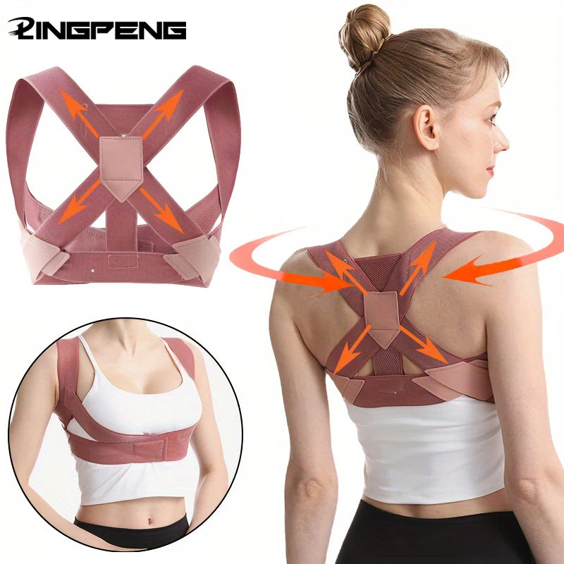 Posture Corrector Brace — Adjustable Back Straightener for Hunchback, Neck, and Waist Correction