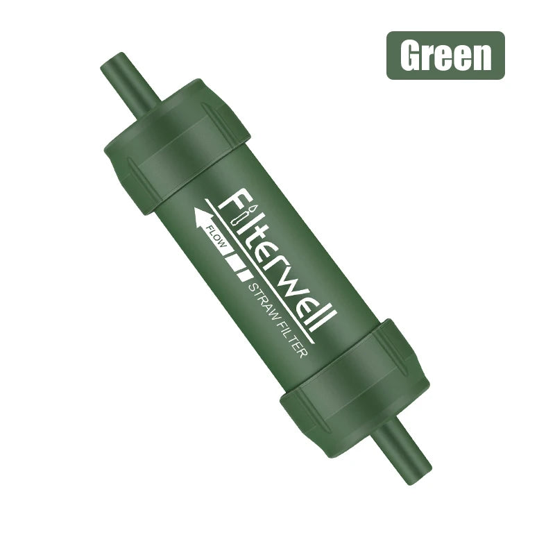 Outdoor Mini Water Filter Straw Water Purification for Survival or Emergency Supplies Portable Micron Water Purifier for Storm