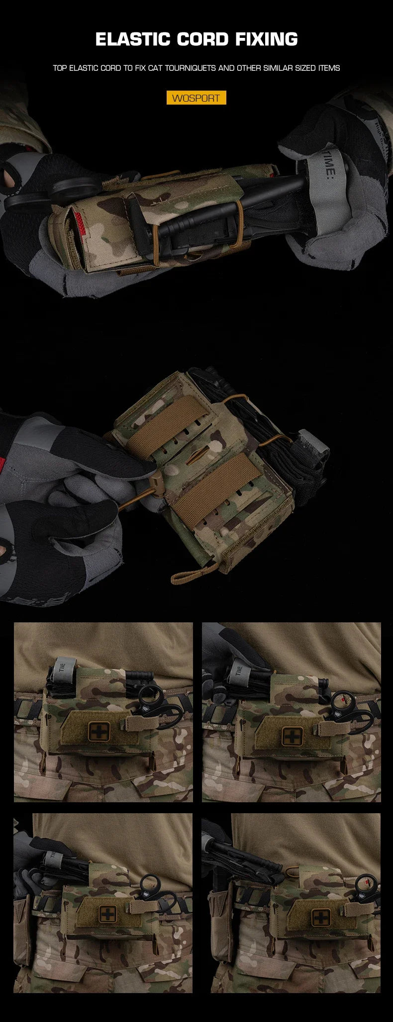 IFAK Tactical Trauma Kit — Compact MOLLE Medical First Aid Pouch for Emergency Response, Survival & Disaster Preparedness