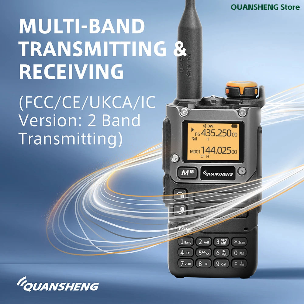 Quansheng UV-K5(8) Walkie Talkie — Multi-Band Ham Radio, 200CH, Cross-Band, DRRM Field Transceiver