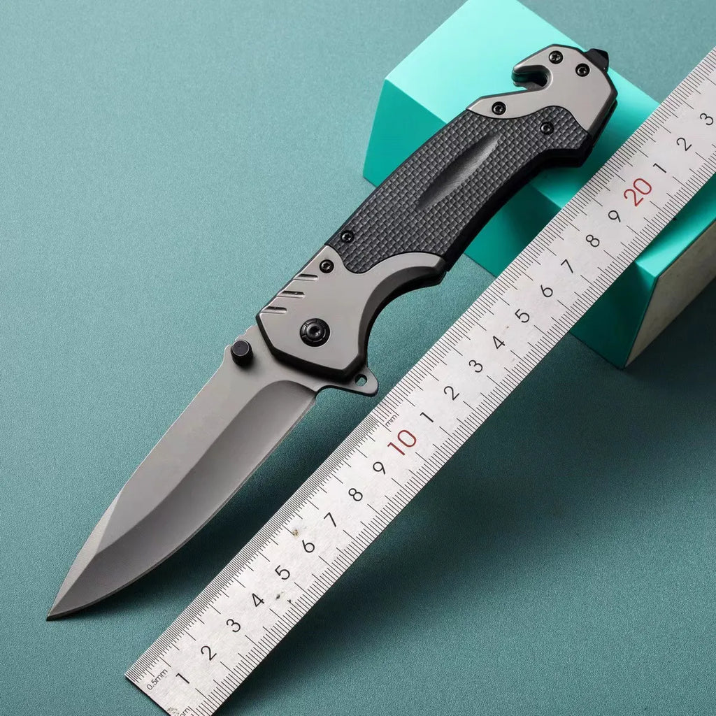 Stainless steel high hardness outdoor folding knife camping carry mini survival portable defense fruit knife