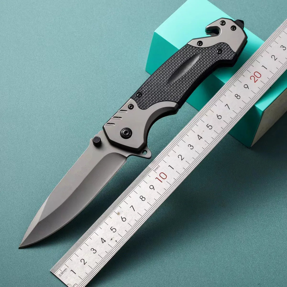 Stainless steel high hardness outdoor folding knife camping carry mini survival portable defense fruit knife