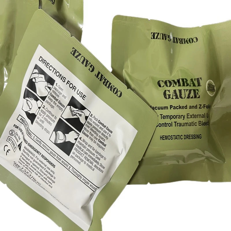 Gauze Hemostatic  Emergency Trauma For First Aid Kit Medical Wound Dressing