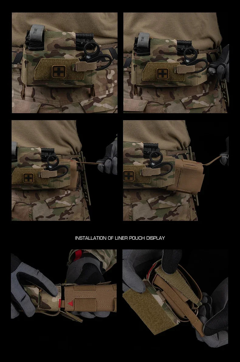 IFAK Tactical Trauma Kit — Compact MOLLE Medical First Aid Pouch for Emergency Response, Survival & Disaster Preparedness
