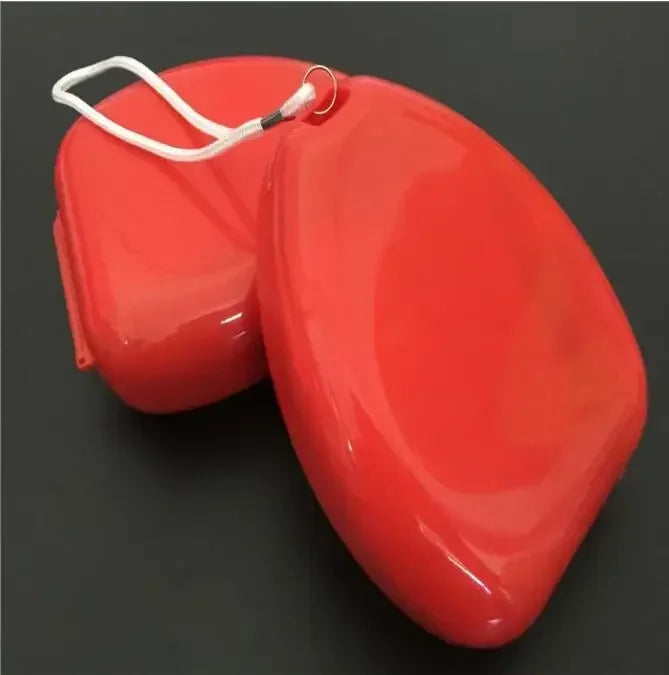CPR Rescue Mask — One-Way Valve Face Shield, Pocket Resuscitator for Emergency First Aid