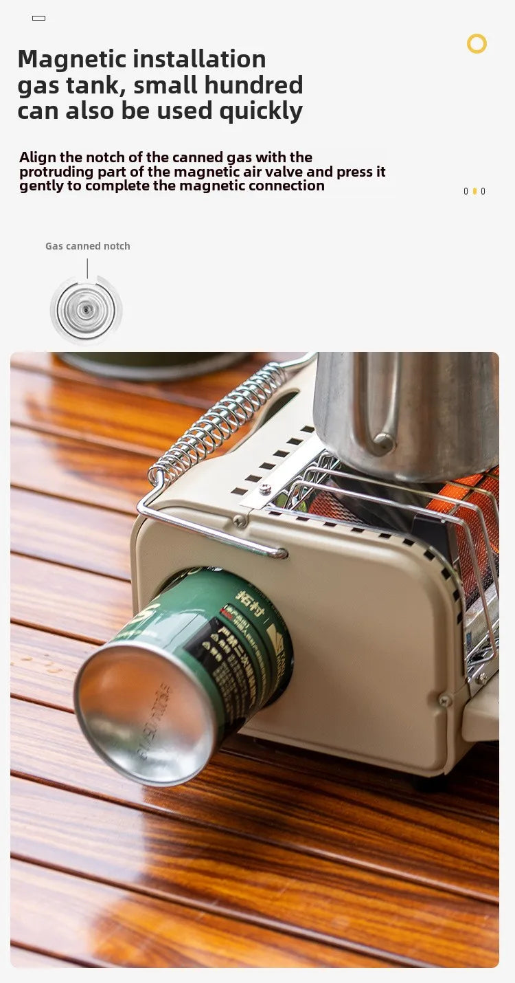 Emergency Cassette Heating Stove — Portable Survival Warmer & Cooker for Power Outages, Camping & Disaster Prep