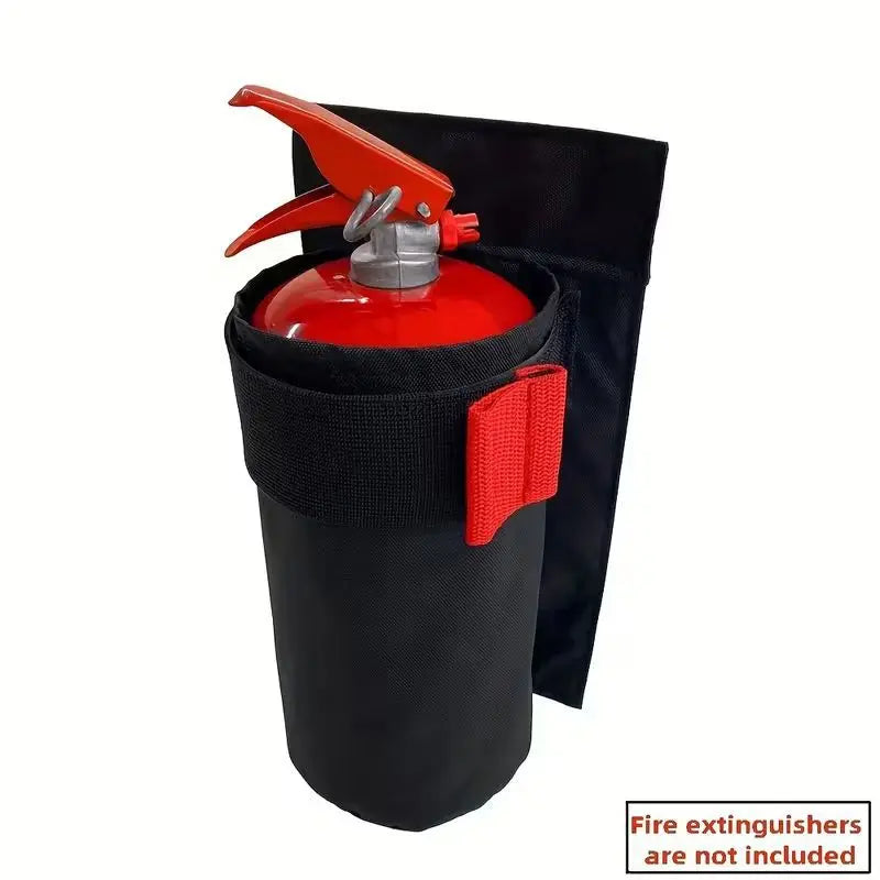 Car Fire Extinguisher Holder Bag — Trunk & Backseat Mount Bracket, Vehicle Emergency Fire Safety Organizer