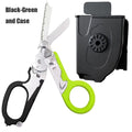 Tactical Medical Scissors — 8-in-1 Emergency Rescue Shear with Seat Belt Cutter & Window Breaker for First Aid & Survival