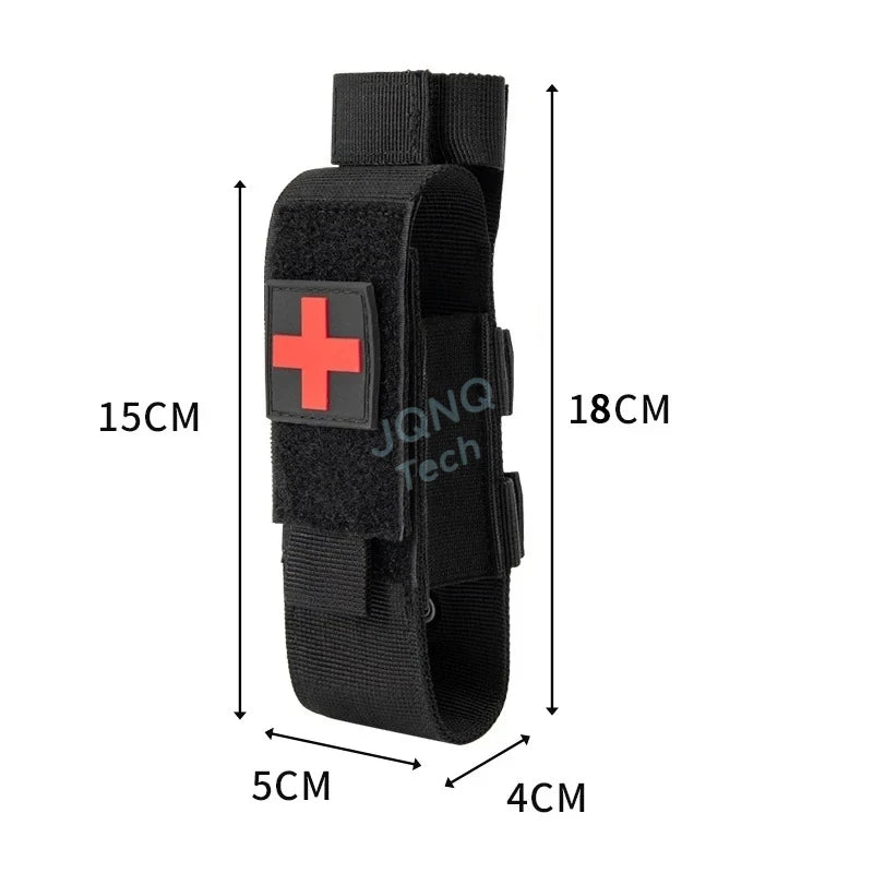 Tactical Tourniquet Pouch — MOLLE Nylon EDC First Aid Carrier for CAT, Belt, Vest & Go-Bag