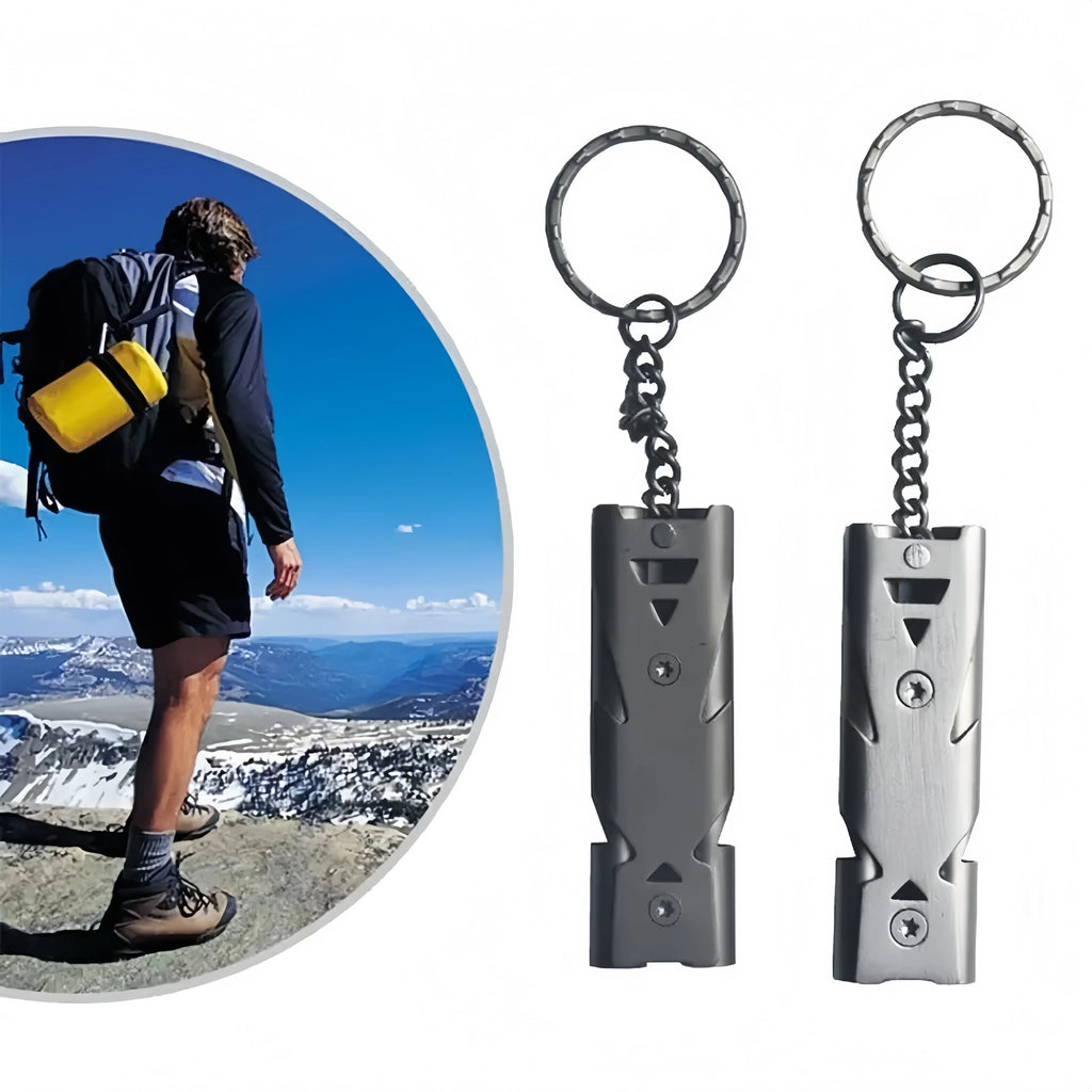 Emergency Signal Whistle Keychain - DRRM Go-Bag Essential