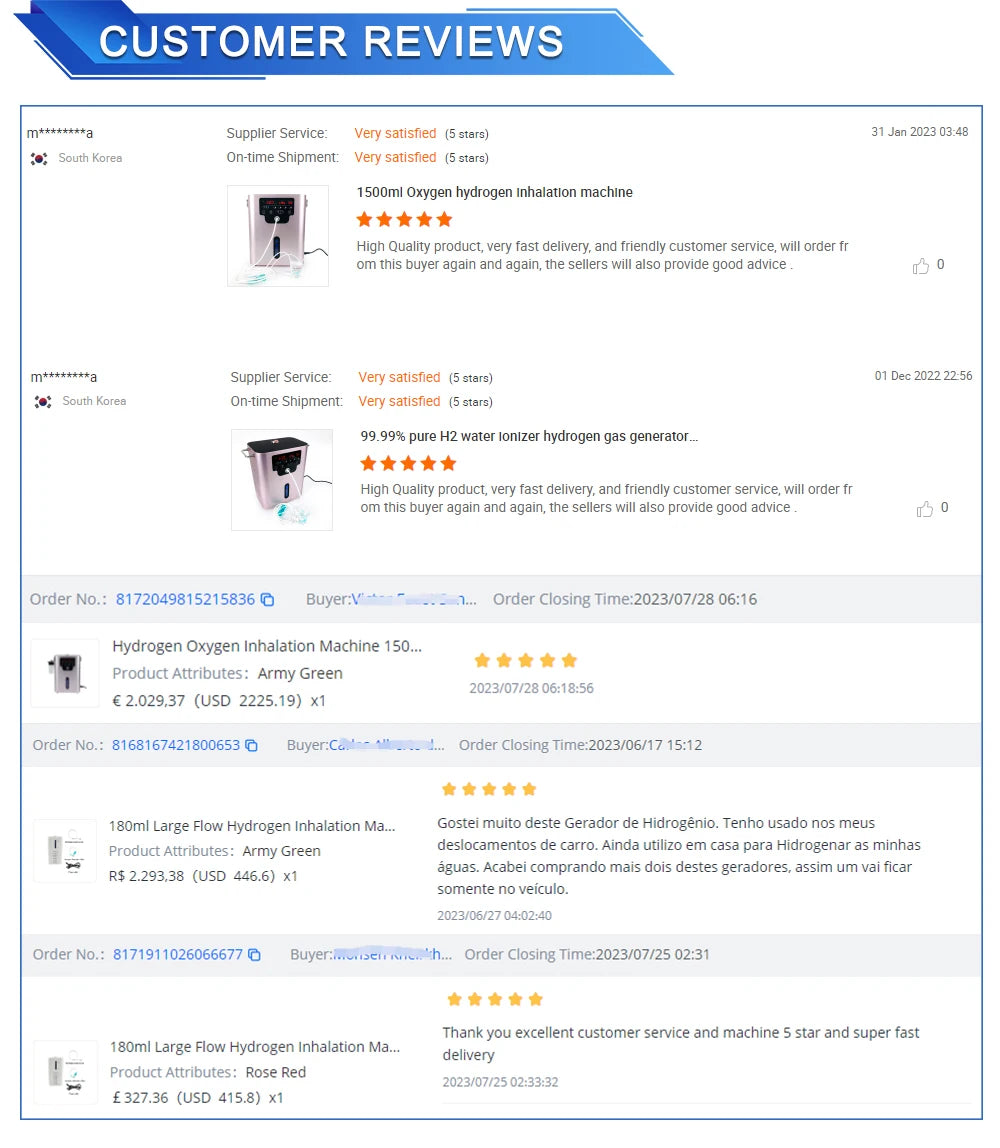 Suyzeko 300ML 450ML Hydrogen Generator Hydrogen Inhalation Machine 99.99% Hydrogen Water Generator Ionizer Home Care 2024 Gifts