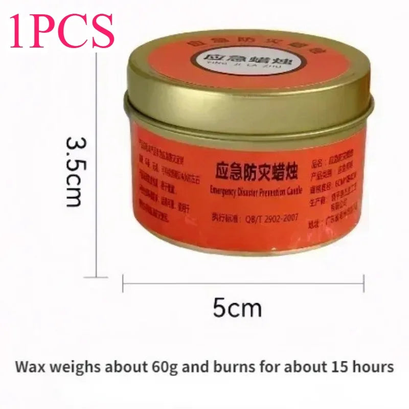 Emergency Disaster Candles — Windproof Smokeless, 24–70 Hour Burn, Household Power Outage Kit