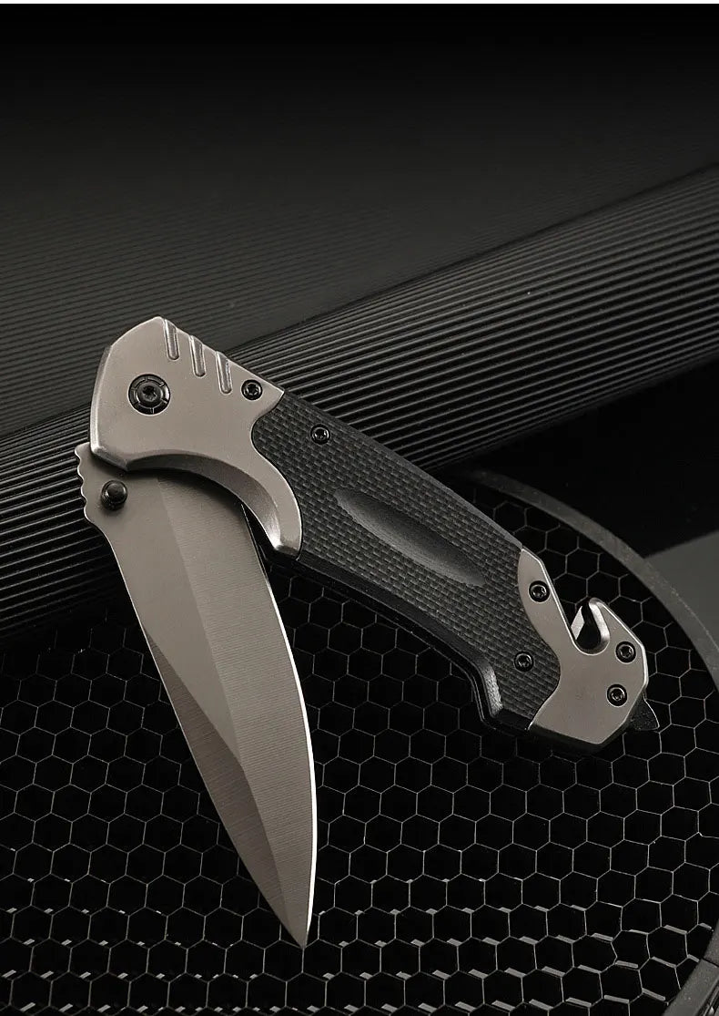 Stainless steel high hardness outdoor folding knife camping carry mini survival portable defense fruit knife