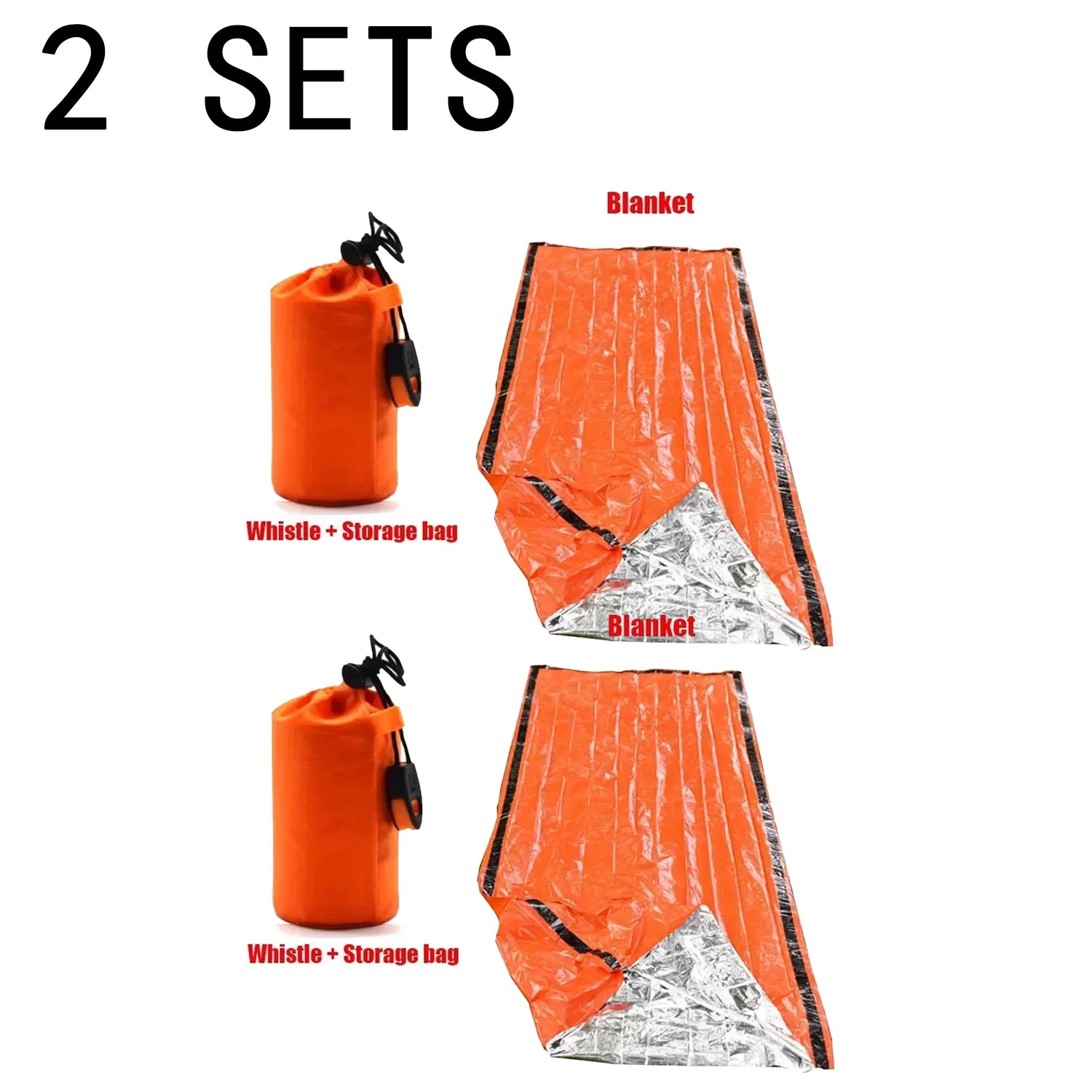 Emergency Mylar Survival Sleeping Bag — Waterproof Thermal Sack for Disaster Rescue, Hypothermia Prevention & Outdoor Survival 2