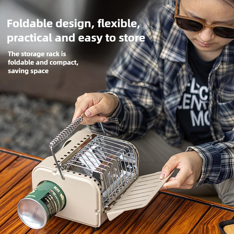 Emergency Cassette Heating Stove — Portable Survival Warmer & Cooker for Power Outages, Camping & Disaster Prep