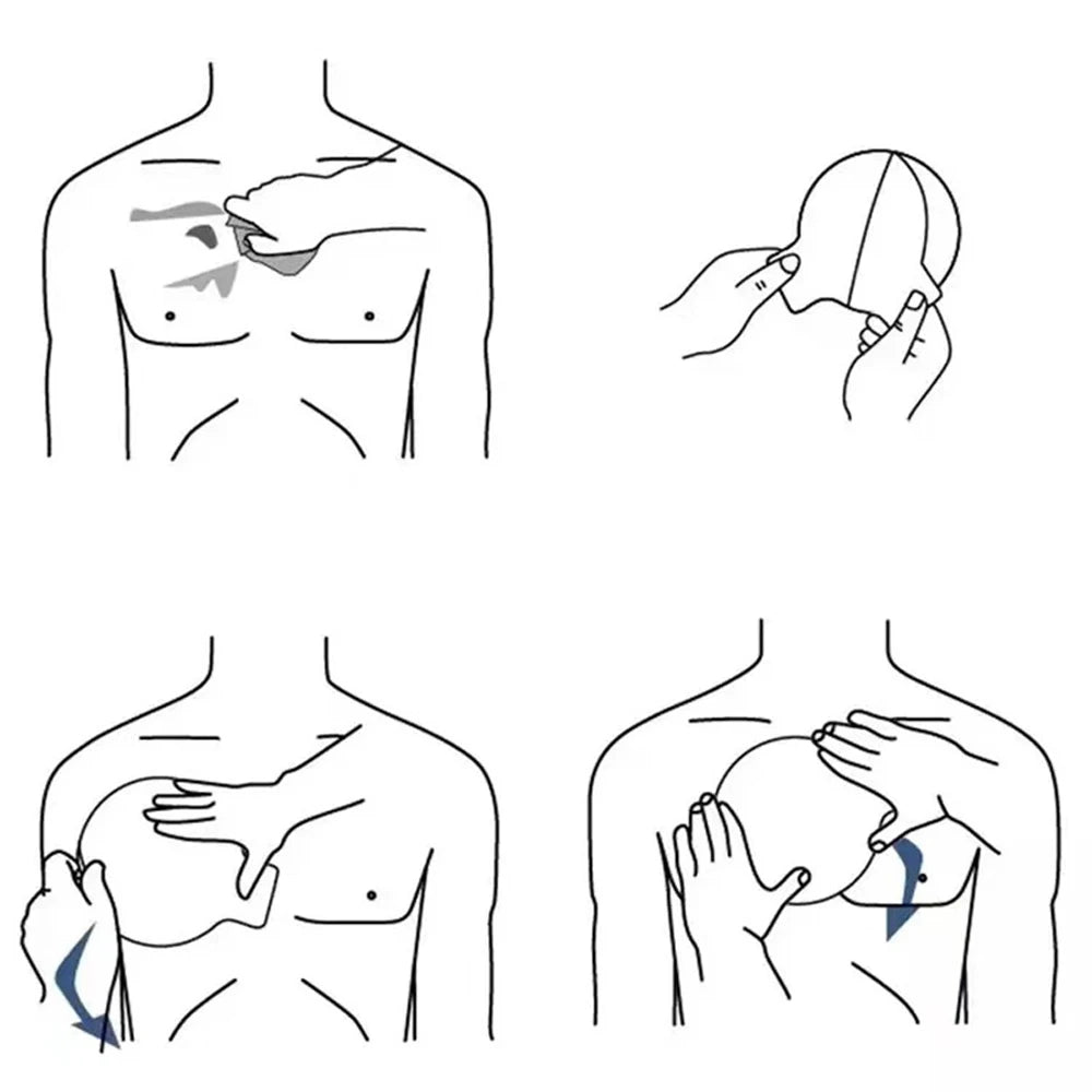 Vented Chest Seal — Occlusive Adhesive Dressing for Open Chest Wounds, Pneumothorax & Tactical Trauma Care