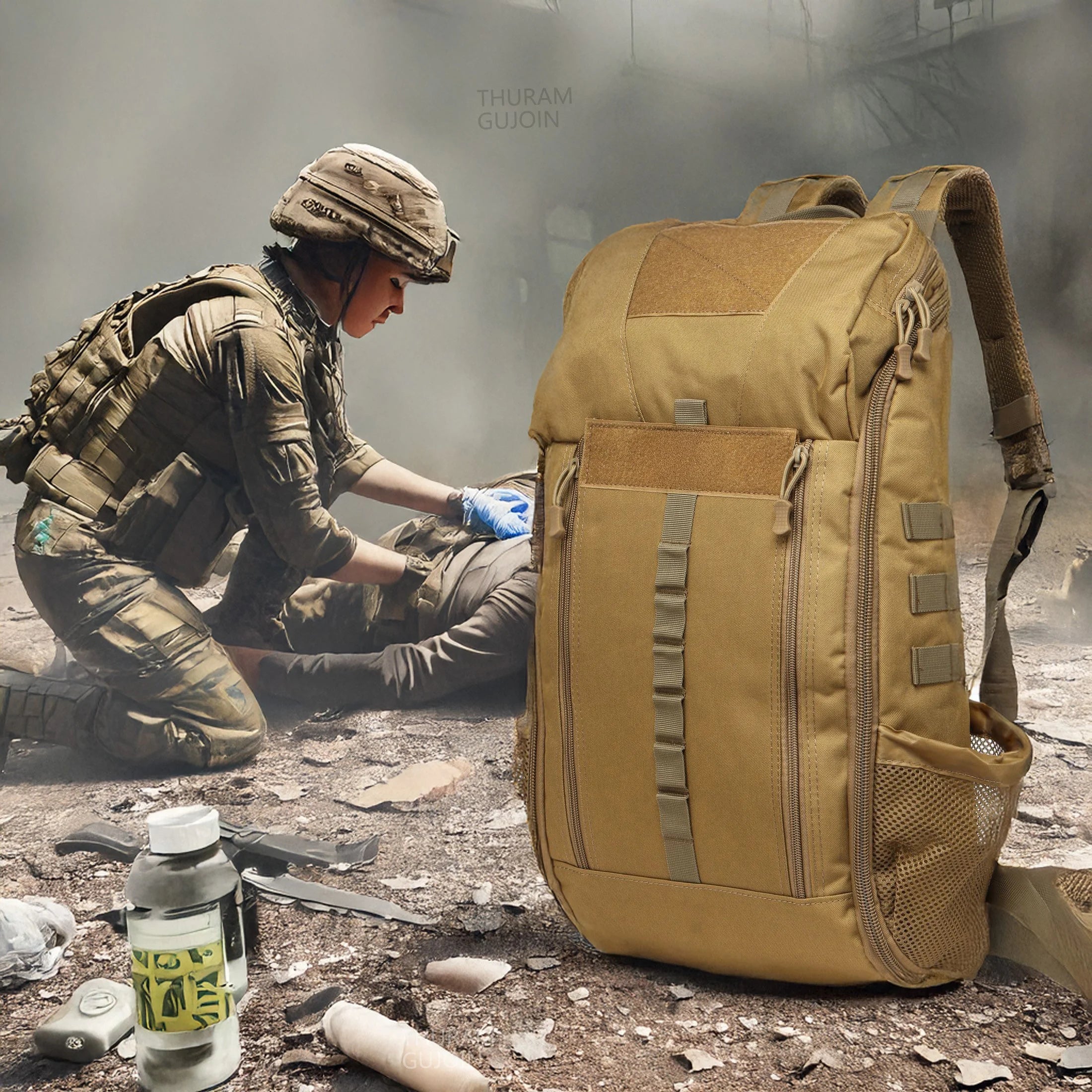 Tactical 40L First Aid Backpack — Waterproof MOLLE Medical Bag for Emergency, Hiking & Outdoor Survival | Vigor Bound