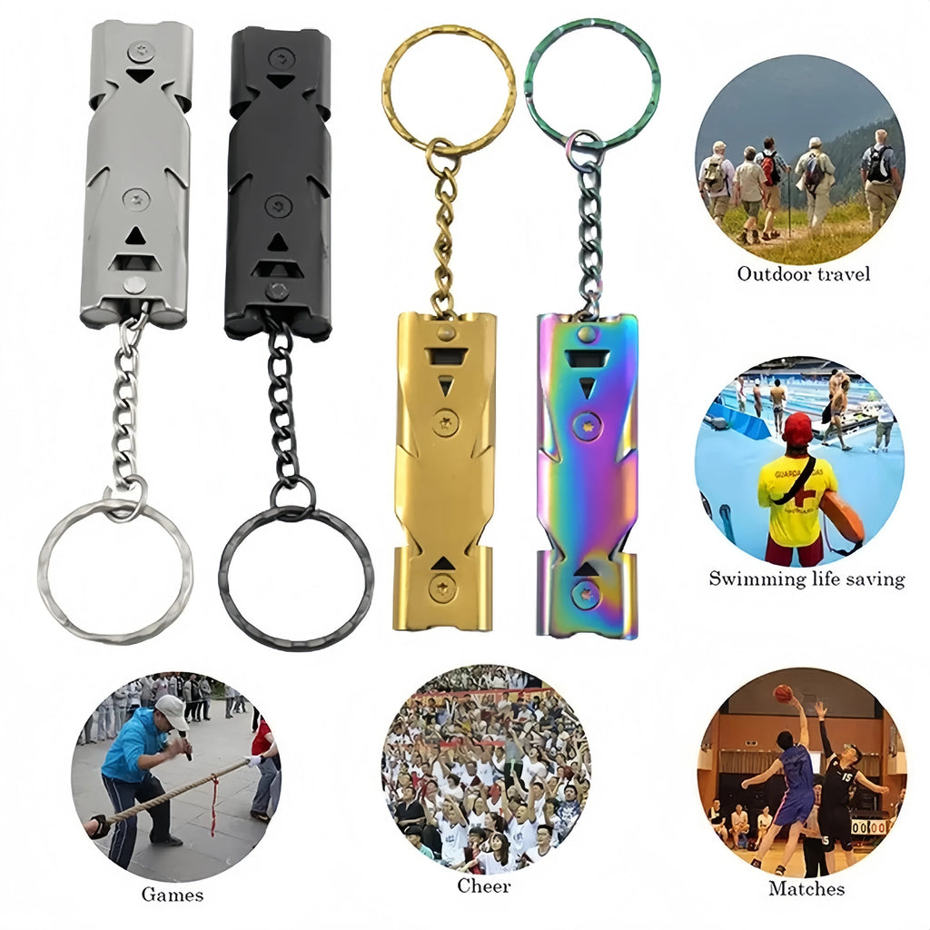 Emergency Signal Whistle Keychain - DRRM Go-Bag Essential