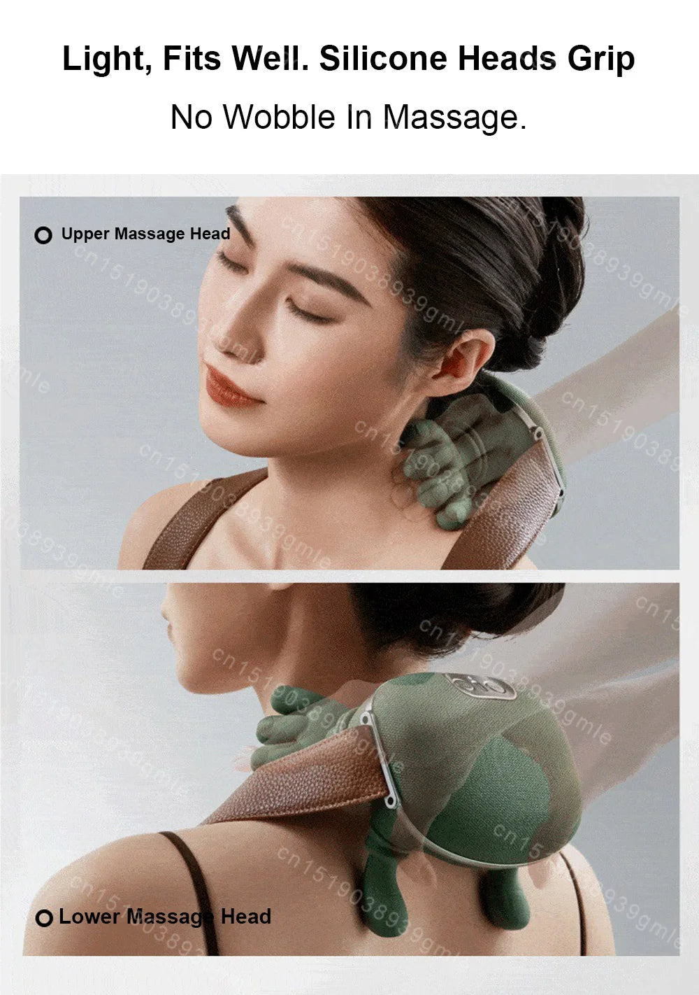 Finger Pressure Neck Massager Heated Back and Shoulder Massager Electric Kneading Neck Deep Massage Muscle Relax