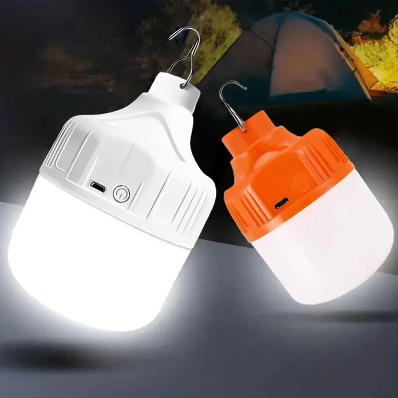 USB Rechargeable LED Camping Lantern High Brightness Portable Outdoor Light Emergency Tent Lamp for Fishing Hiking Night Use