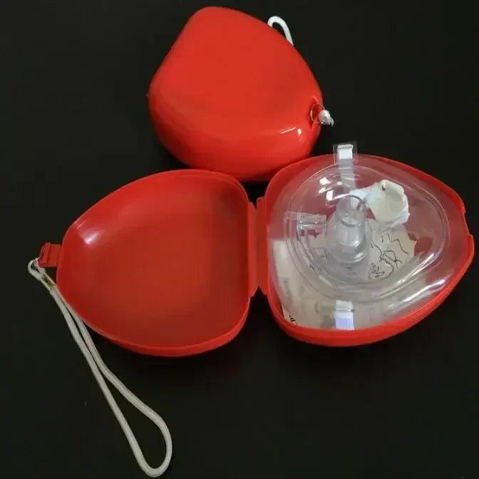 CPR Rescue Mask — One-Way Valve Face Shield, Pocket Resuscitator for Emergency First Aid