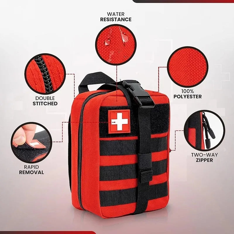 Tactical First Aid Bag Survival Pouch Outdoor Medical Box Large Size SOS Bag/PackageMedical Kit Bag Molle EMT Emergency