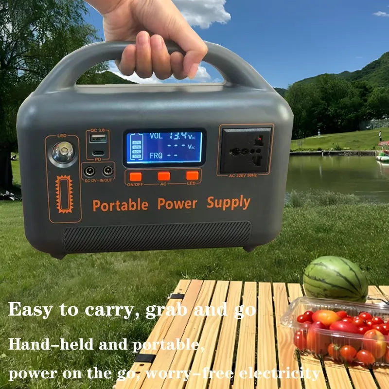400W Portable Power Station — 192Wh LiFePO4, Solar-Ready, 220V Emergency Power Bank