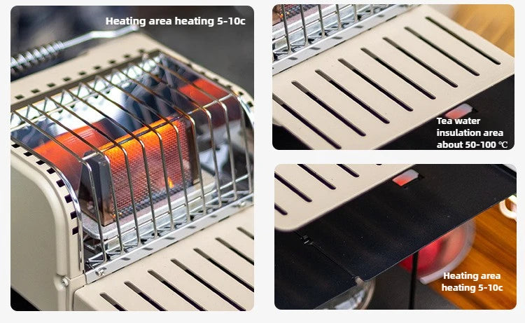 Emergency Cassette Heating Stove — Portable Survival Warmer & Cooker for Power Outages, Camping & Disaster Prep