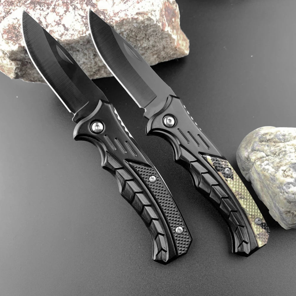 Fine Stainless Steel Folding Pocket with Sharp Edge Multifunctional Utility Tool for Camping BBQ and Outdoor Survival