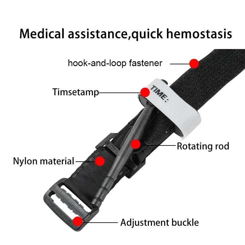 Tactical First Aid Kit — Tourniquet, Survival Pouch, Military-Grade Medical Gear