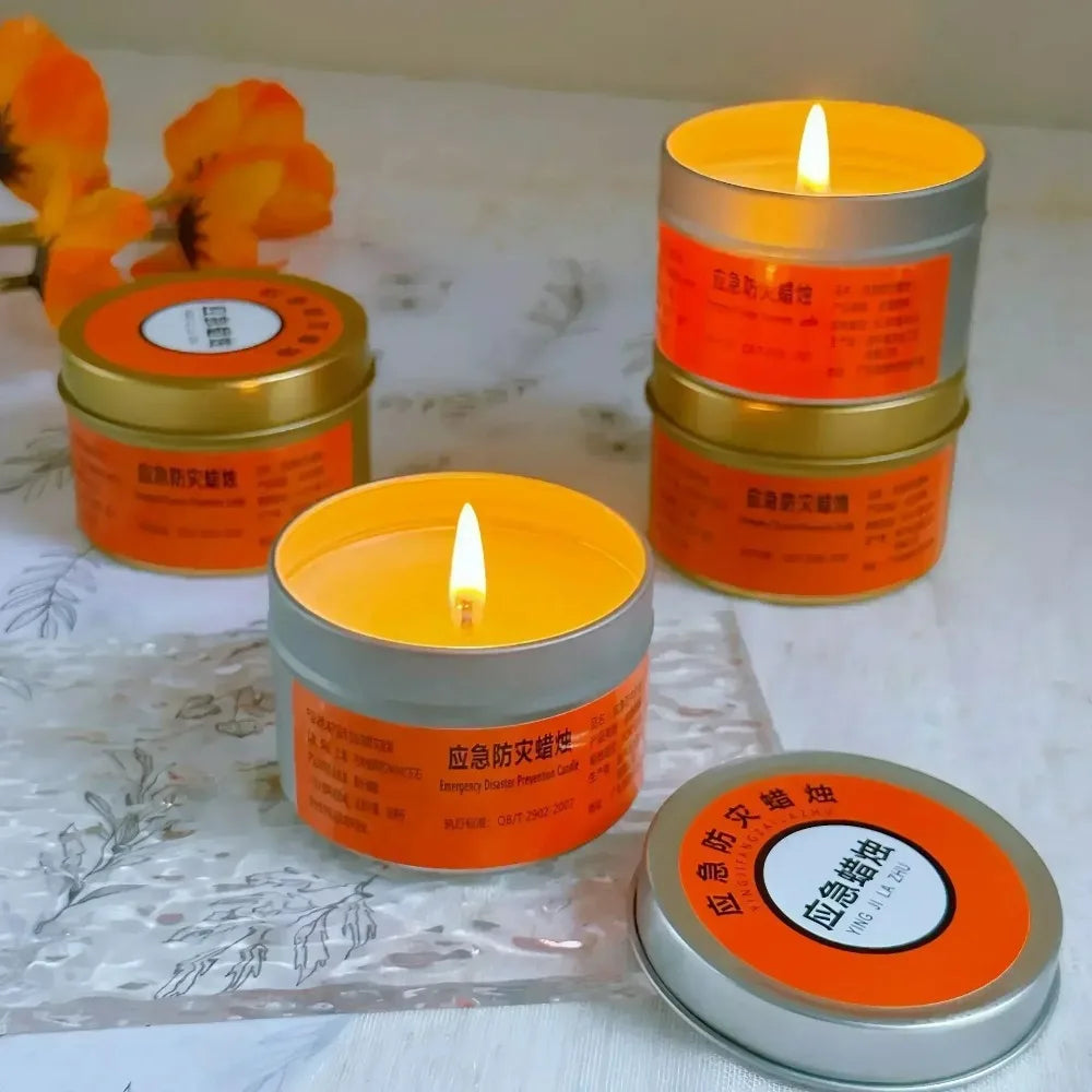 Emergency Disaster Candles — Windproof Smokeless, 24–70 Hour Burn, Household Power Outage Kit