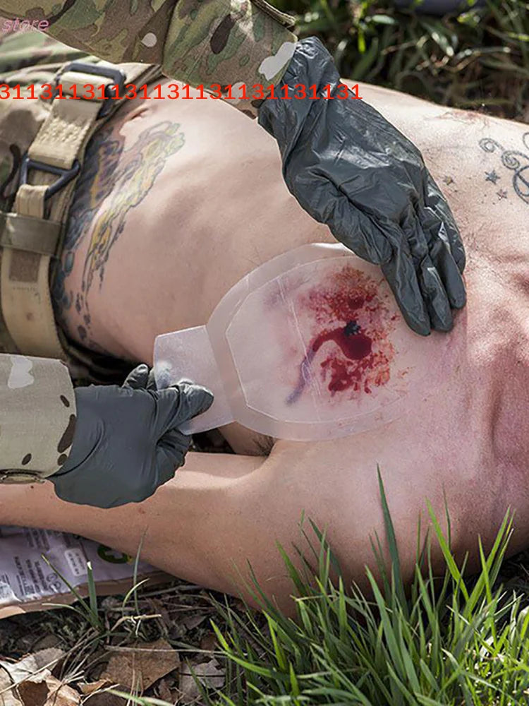 Vented Chest Seal — Military-Grade Trauma Patch, Emergency First Aid for Penetrating Chest Wounds